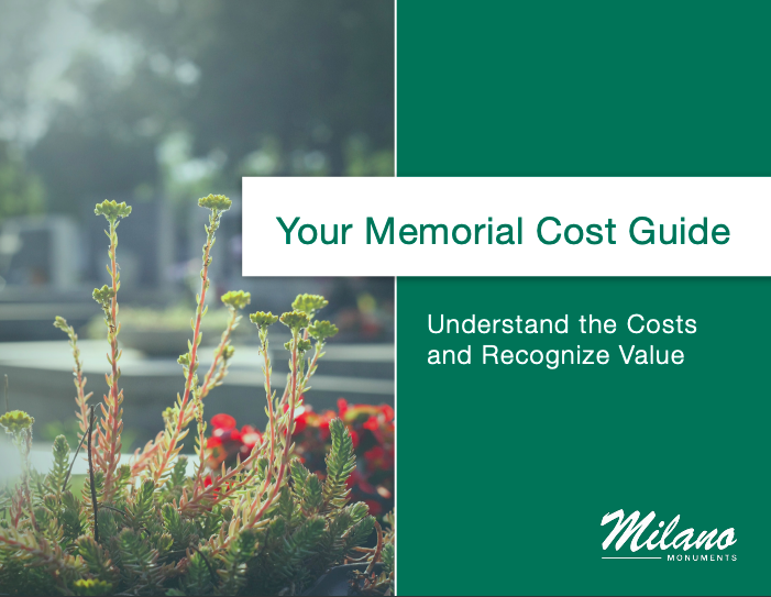 Download the Memorial Cost Guide Milano Monuments